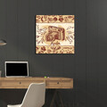 Tablou decorativ, 4545K-110, Canvas, Dimensiune: 45 x 45 cm, Multicolor