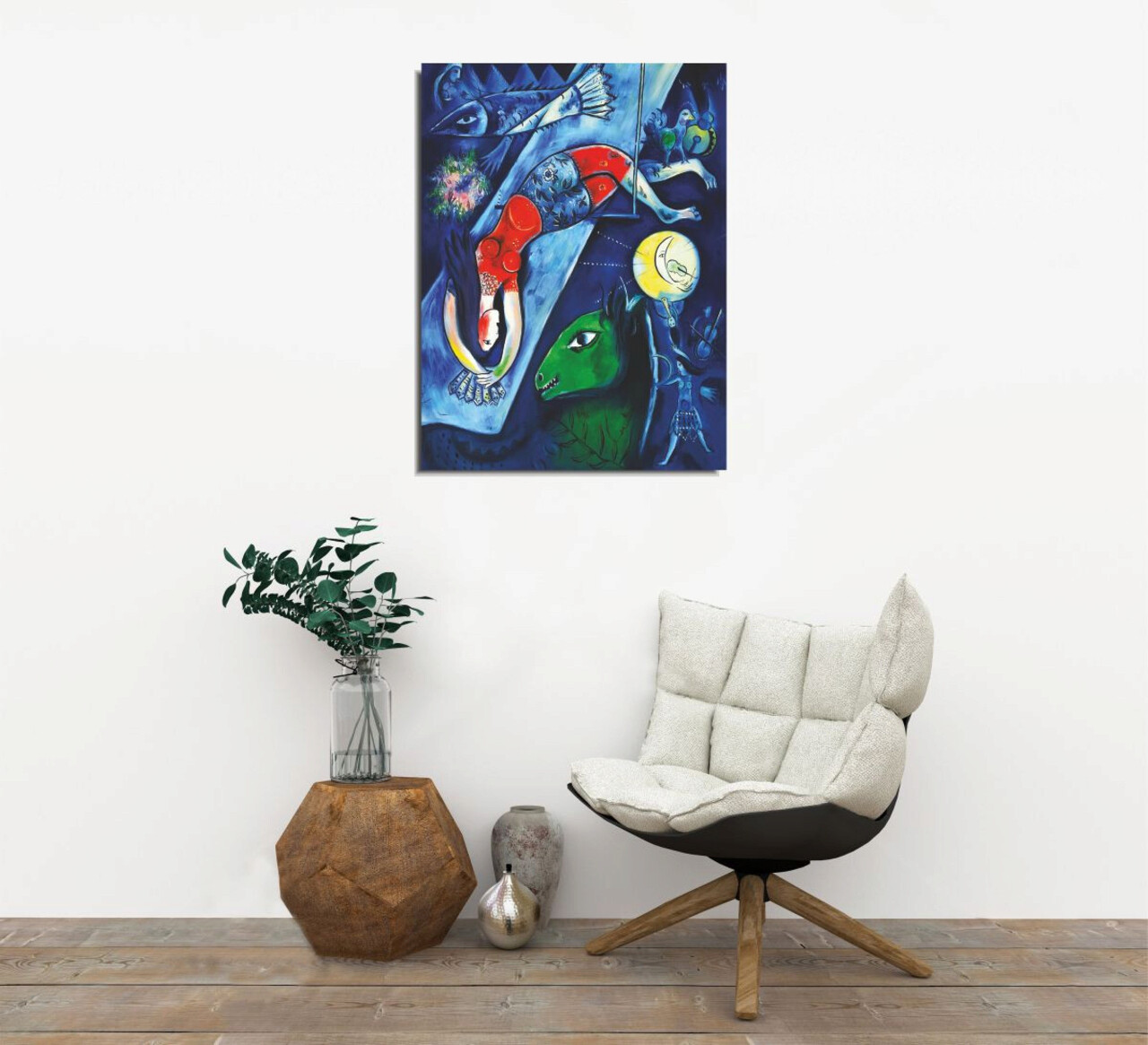 Tablou Decorativ, DC193, Canvas, Lemn, Multicolor