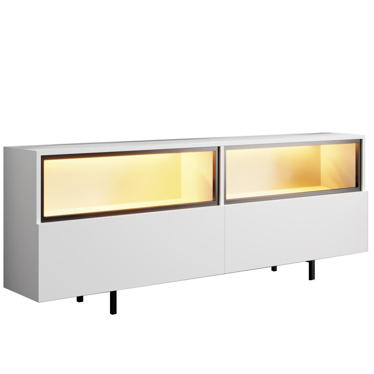 Comoda TV, Hanah Home, Ekol Up, 180x67x32 cm, Alb - view 8