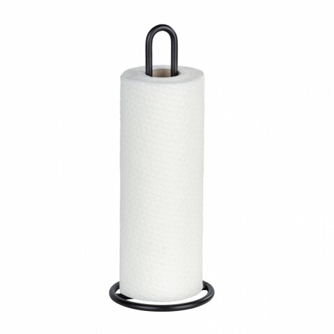 Suport prosoape de bucatarie, Wenko, Black, 12.5 cm Ø mezoni.ro