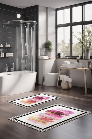Set covorase de baie, Cartwright, CT-5092, Poliester, Multicolor