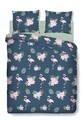 Lenjerie de pat dubla Flamingo, Bedora, 4 piese, 200x220, 100% bumbac, multicolor