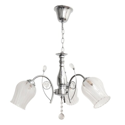 Lustra Florala, Helam, 55 x 50 cm, 3 x E27, 60W, crom Helam