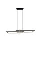 Lustra Salinas, TRIO, 110x40x150 cm, 34W, 1x SMD, metal, negru mat