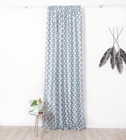 Draperie Mendola Interior, Sandine, 140x260 cm, poliester, albastru