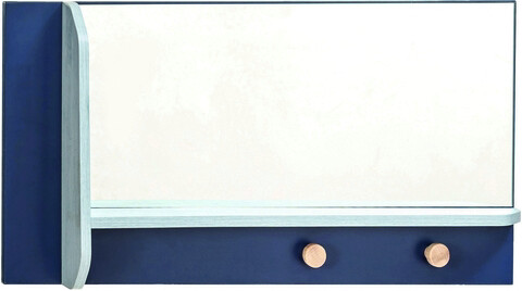 Oglinda decorativa, Çilek, trio wall mirror with shelf, 80x39x12 cm, multicolor