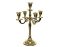 Sfesnic cu 5 brate Decoris, 20x29.5 cm, aluminiu, auriu