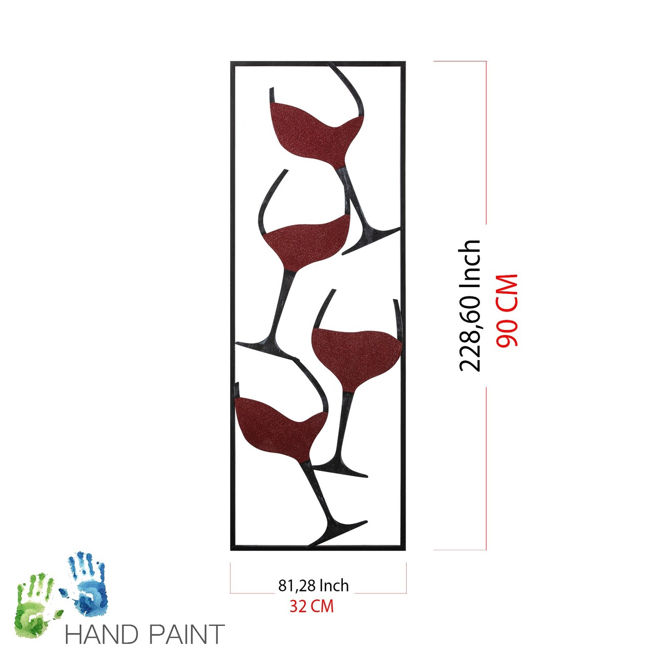 Decoratiune, Wine, Dimensiune: 32 x 5 x 90 cm, Multicolor - view 8