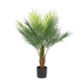 Planta artificiala palmier Tropical Zone, Homla, 90 cm, plastic, verde