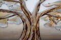 Tablou decorativ Tree Alluminium -B, Mauro Ferretti, 120x60 cm, canvas pictat manual, multicolor
