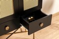 Consola, Howard, Cliff 150, 80x150x39 cm, PAL, Negru