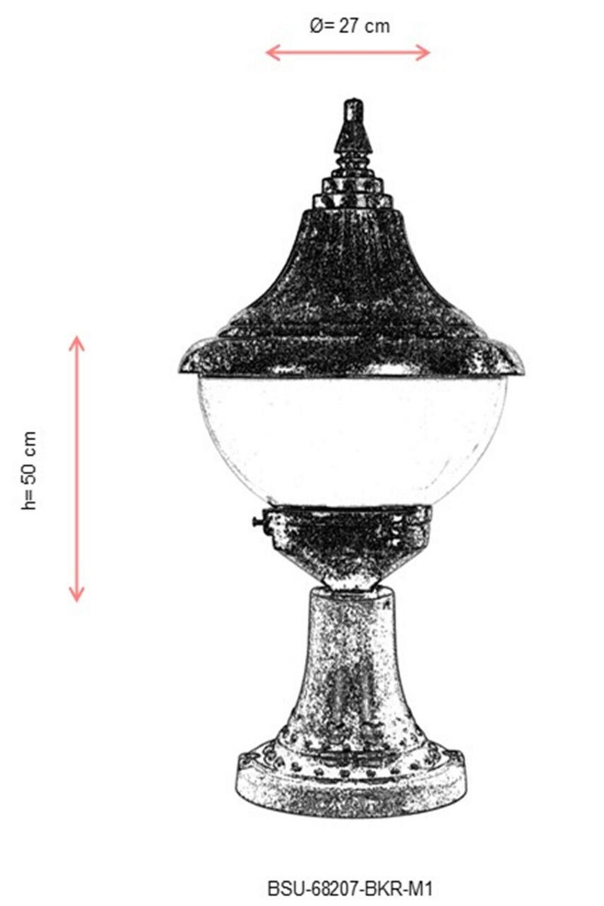 Lampa de exterior, Avonni, 685AVN1356, Plastic ABS, Maro