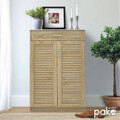 Pantofar cu 2 usi Sante, Pakoworld, 20 perechi pantofi, 80x37x123 cm, PAL/MDF, sonoma