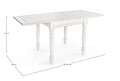 Masa extensibila Colette, Bizzotto, 80/160 x 80 x 76 cm, lemn de mango