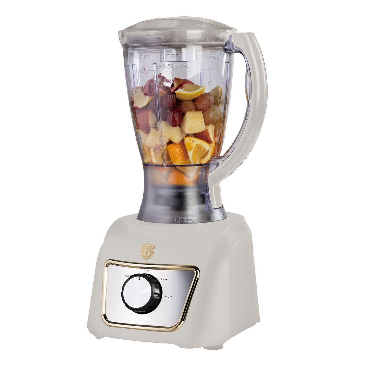 Set blender 8 in 1 Berlinger Haus, Sahara, 500W, inox/plastic, crem/transparent - imagine 2