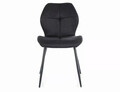 Scaun Frank Nea, Signal, 48x41x86 cm, textil/otel, negru