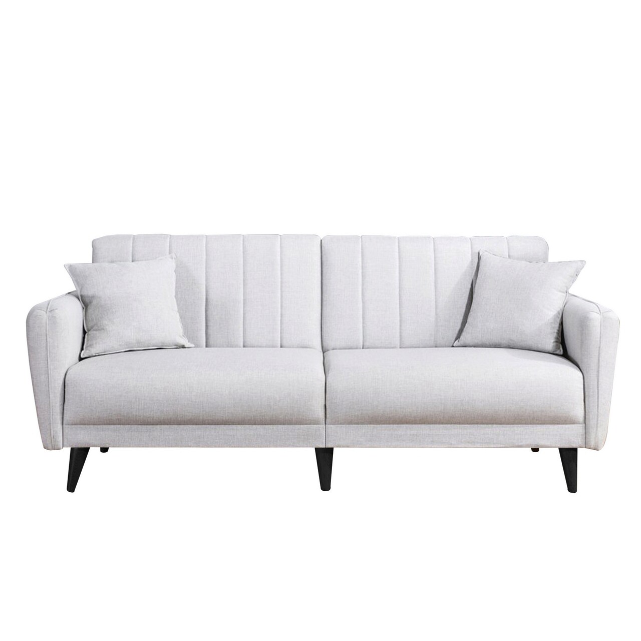 Set canapea extensibilă, Unique Design, 867UNQ1680, Lemn de carpen, Crem