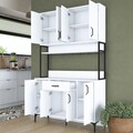 Dulap multifunctional, Rani, JE127 -2984, 120x198 cm, PAL, Alb