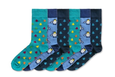 Set 6 perechi sosete barbati, Funky Steps, FSB151, marimea 41-45 Funky Steps