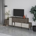 Comoda TV, Decortie, Hermes Lagina, 171.2 x 60 x 35.6 cm, pal melaminat, multicolor