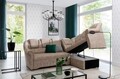 Coltar extensibil dreapta 3 locuri ELTAP, LII-067, Lord II, 243x195x112 cm, lemn/poliester, bej inchis