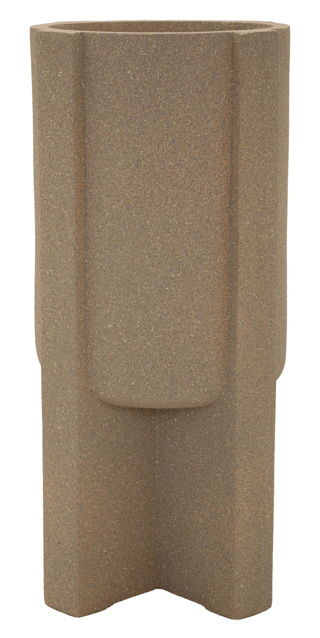 Vaza decorativa, Mauro Ferretti, Moai Outdoor, 39x80.5 cm, polirasina, maro - view 7