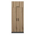 Dulap pentru haine, Minerva, Kale Oak, 90x235x52 cm, PAL, Stejar