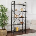 Corp biblioteca, Nordure, Elysian, PAL, Negru lemn / Negru