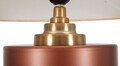 Lampa de masa Rosenthal -B, Mauro Ferretti,  1 x E27, 40W, 36.5x56.5 cm, sticla/fier/textil, maro/auriu