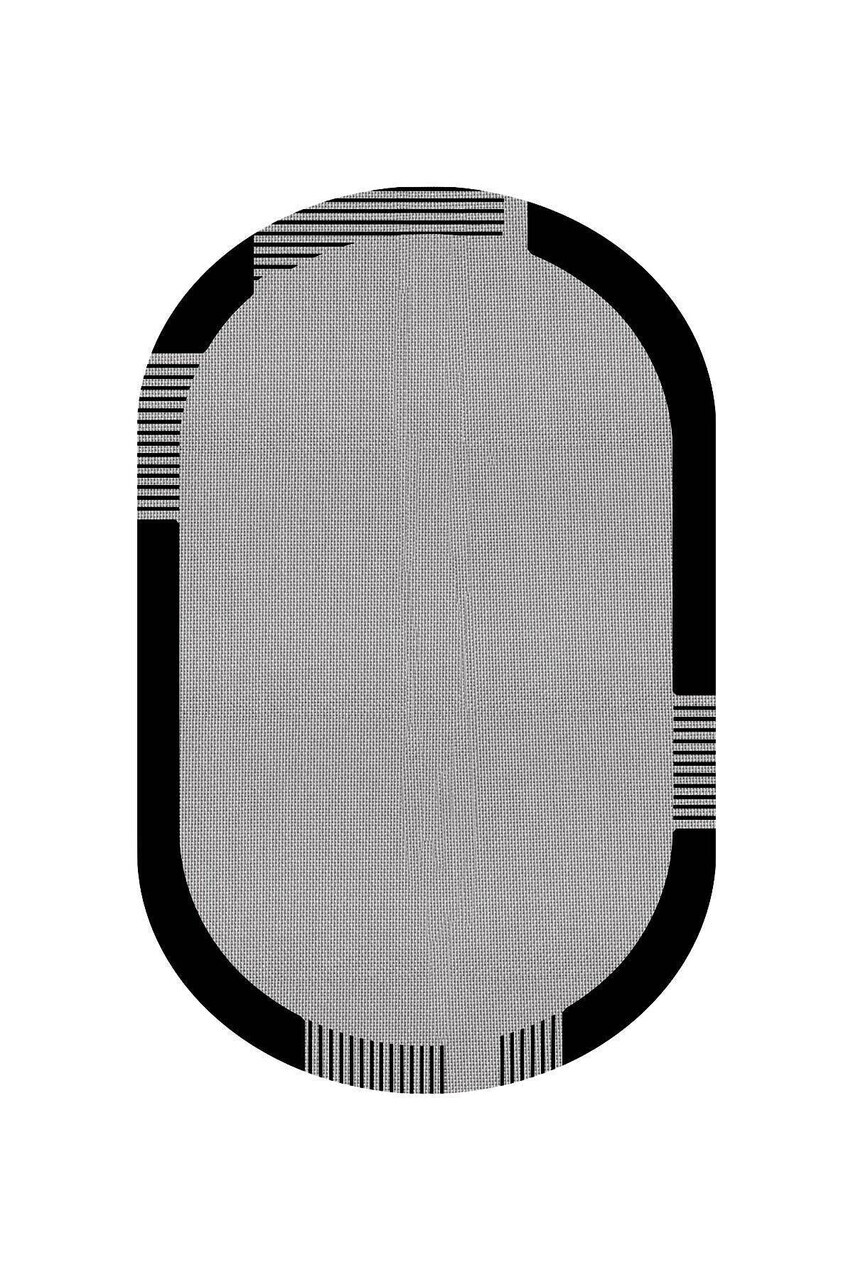 Covor, CLR-7219-189, 160x230 cm, Poliester, Negru — imaginea 2