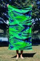 Prosop de plaja, Astacura, Esotic Aura 70, 70x130 cm, 70% poliester/30% poliamida, Multicolor
