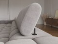 Coltar extensibil dreapta 3 locuri ELTAP, RT-04AU, Felro, 285x181x93 cm, lemn/poliester, gri