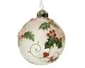 Glob Holly-diamonds, Decoris, Ø8 cm, sticla, multicolor