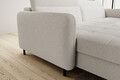 Coltar extensibil stanga 3 locuri ELTAP, LT-01ROY, Gomsi, 228x165x100 cm, lemn/poliester, alb