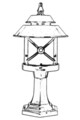 Lampa de exterior, Avonni, 685AVN1313, Plastic ABS, Alb/Negru