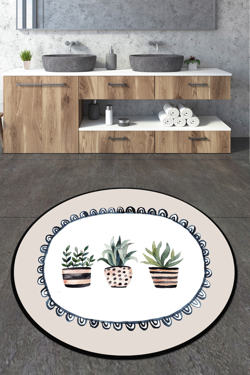 Covoras de baie L'essentiel Maison Guipure Circle Djt 80 Multicolor