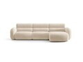 Coltar dreapta 4 locuri, Neo, Micadoni Home, 305x165x83 cm, tesatura Chenille, bej deschis