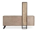 Bufet Manchester, Bizzotto, 193x38x165 cm, lemn de mango/otel