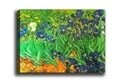 Tablou decorativ Irises Garden, Tablo center, 40x60 cm, canvas, multicolor