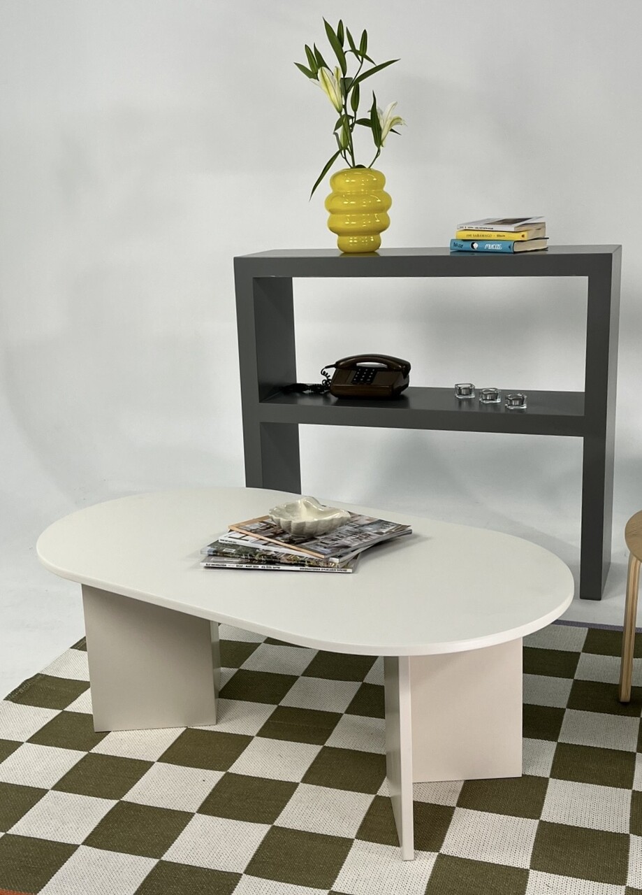 Masuta de cafea, Rotexa, Leo Large, 110x42x60 cm, Crem - 2 | YEO