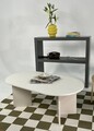 Masuta de cafea, Rotexa, Leo Large, 110x42x60 cm, MDF , Crem