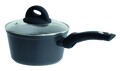 Oala cu capac Granite, Ambition, 16 cm, 1.5 L, aluminiu, negru