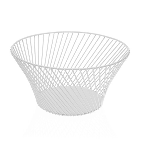 Cos pentru fructe cecilia , versa, 25 x 25 x 13.5 cm, fier, alb