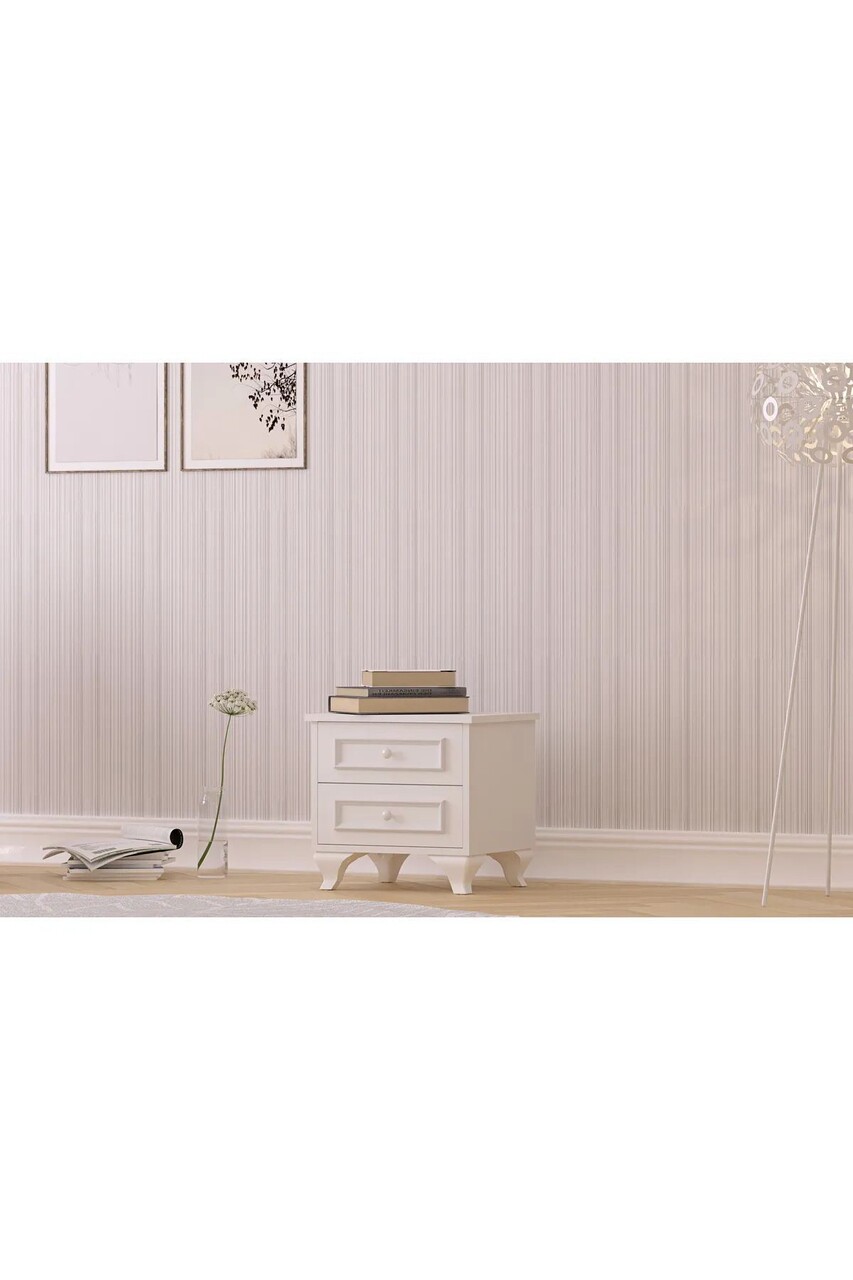 Noptiera, Rabi, Rb-186-07, 45x45x40 cm, Alb mat - 1 | YEO