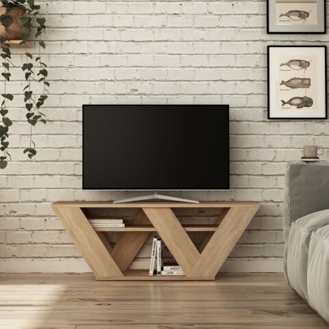 Comoda TV, Homitis, Pipralla – Oak, 40x110x30 cm Comode
