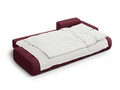 Coltar extensibil dreapta 3 locuri, Linz, Cosmopolitan Design, 275x142x84 cm, cotiera stanga, tesatura structurata, bordo
