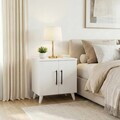 Noptiera, Hanah Home, Lumen, 51.5x57.6x32.2 cm, Alb