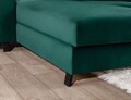 Coltar extensibil stanga 4 locuri ELTAP, Mari-06, Mariall, 288x200x92 cm, lemn/poliester, verde inchis