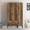 Dulap pentru haine, Hommy Craft, Kumsal ST, 120x47.5x201.4 cm, PAL, Maro