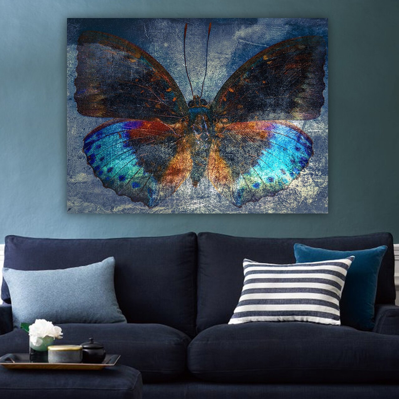 Tablou decorativ 240730261_70100 Cadru: 100% LEMN (grosime: 3 cm) Multicolor